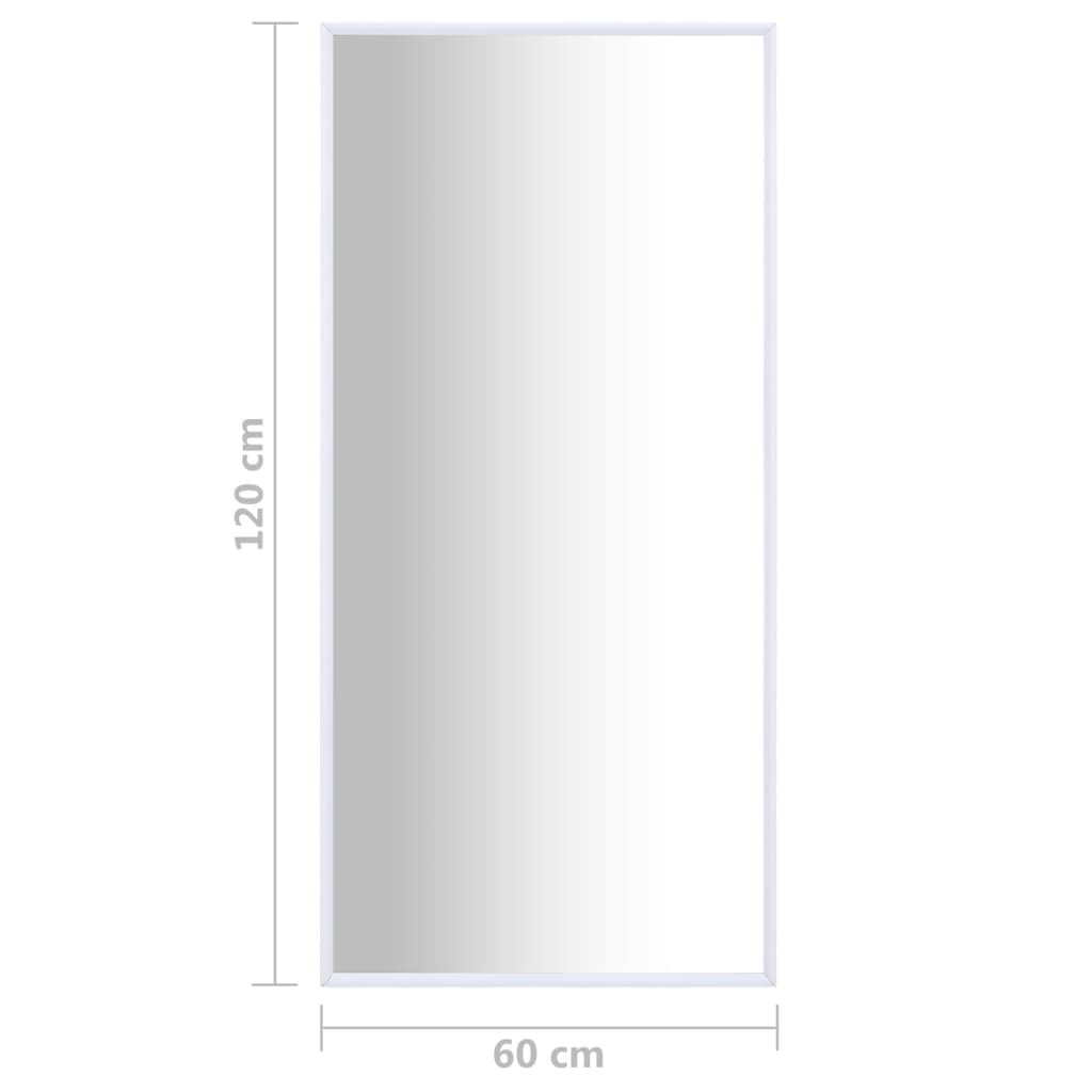 Καθρέφτης Λευκός 120 x 60 εκ.