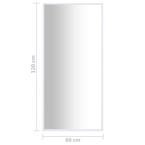 Καθρέφτης Λευκός 120 x 60 εκ.