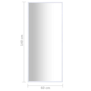 Καθρέφτης Λευκός 140 x 60 εκ.