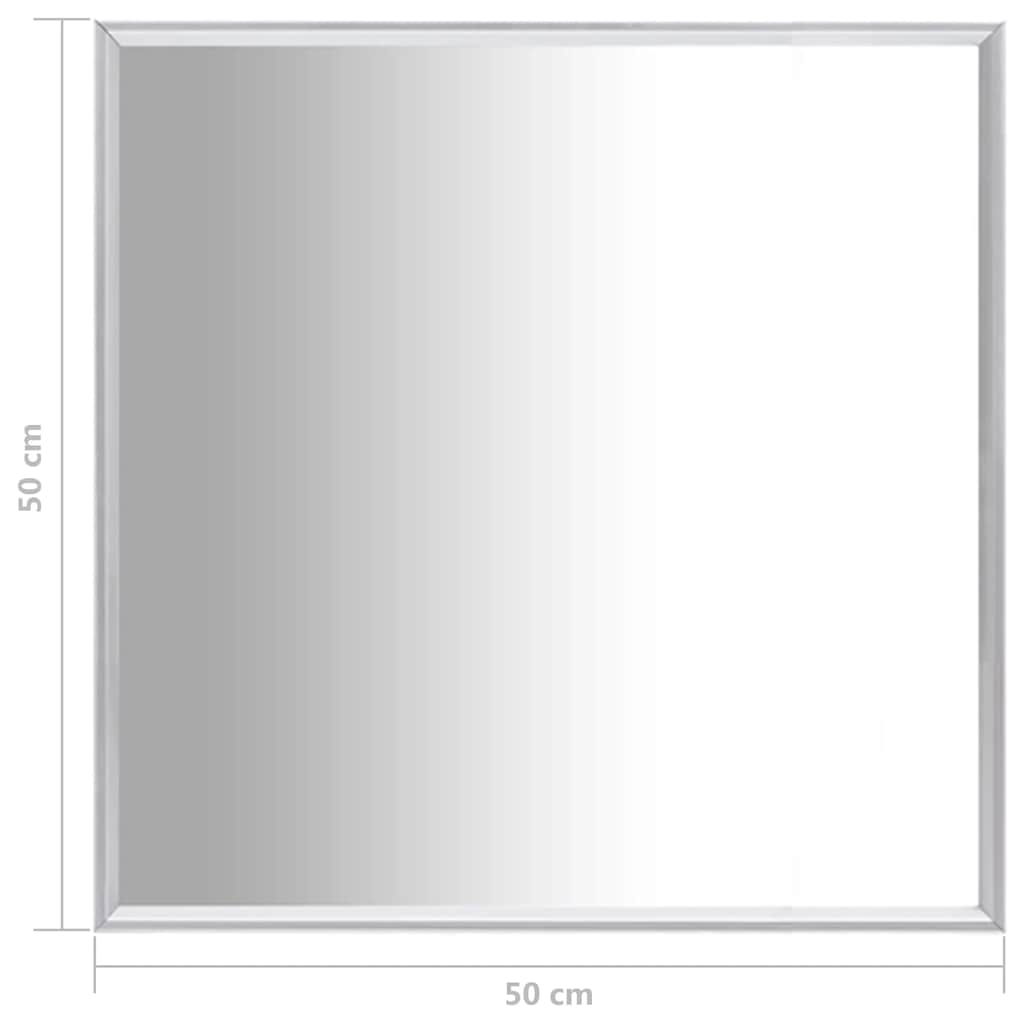Καθρέφτης Ασημί 50 x 50 εκ.