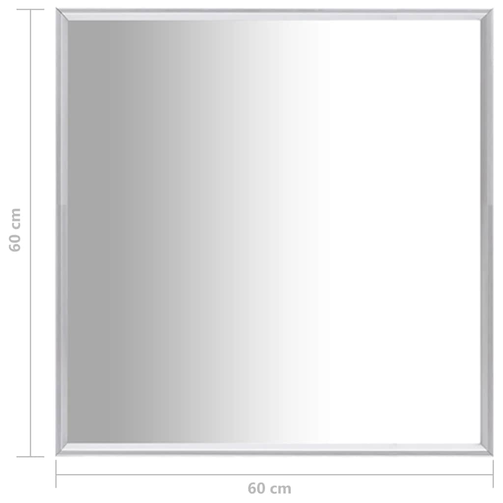Καθρέφτης Ασημένιος 60 x 60 εκ. - Pakobazaar