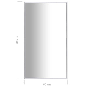Καθρέφτης Ασημένιος 80 x 60 εκ. - Pakobazaar