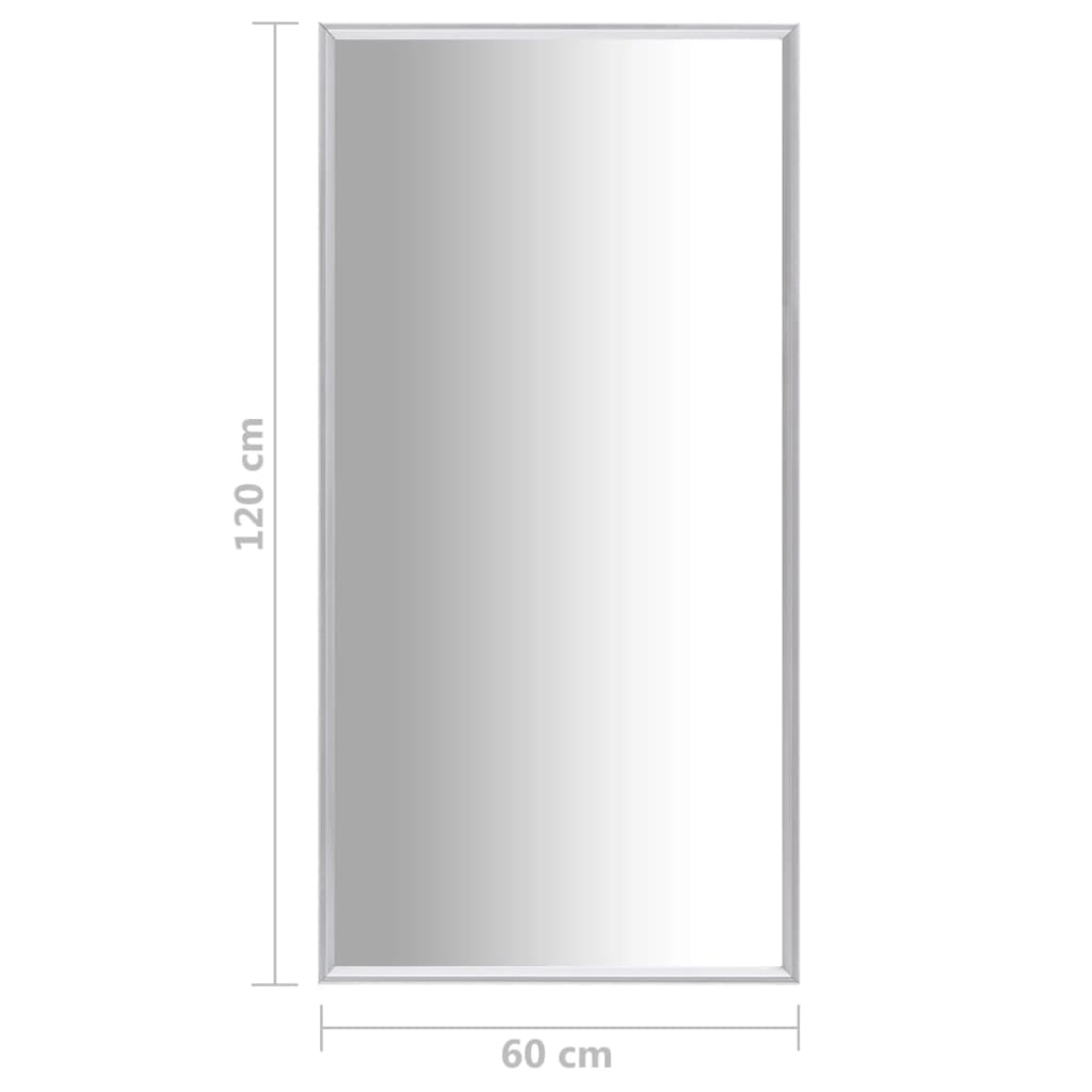 Καθρέφτης Ασημί 120 x 60 εκ.