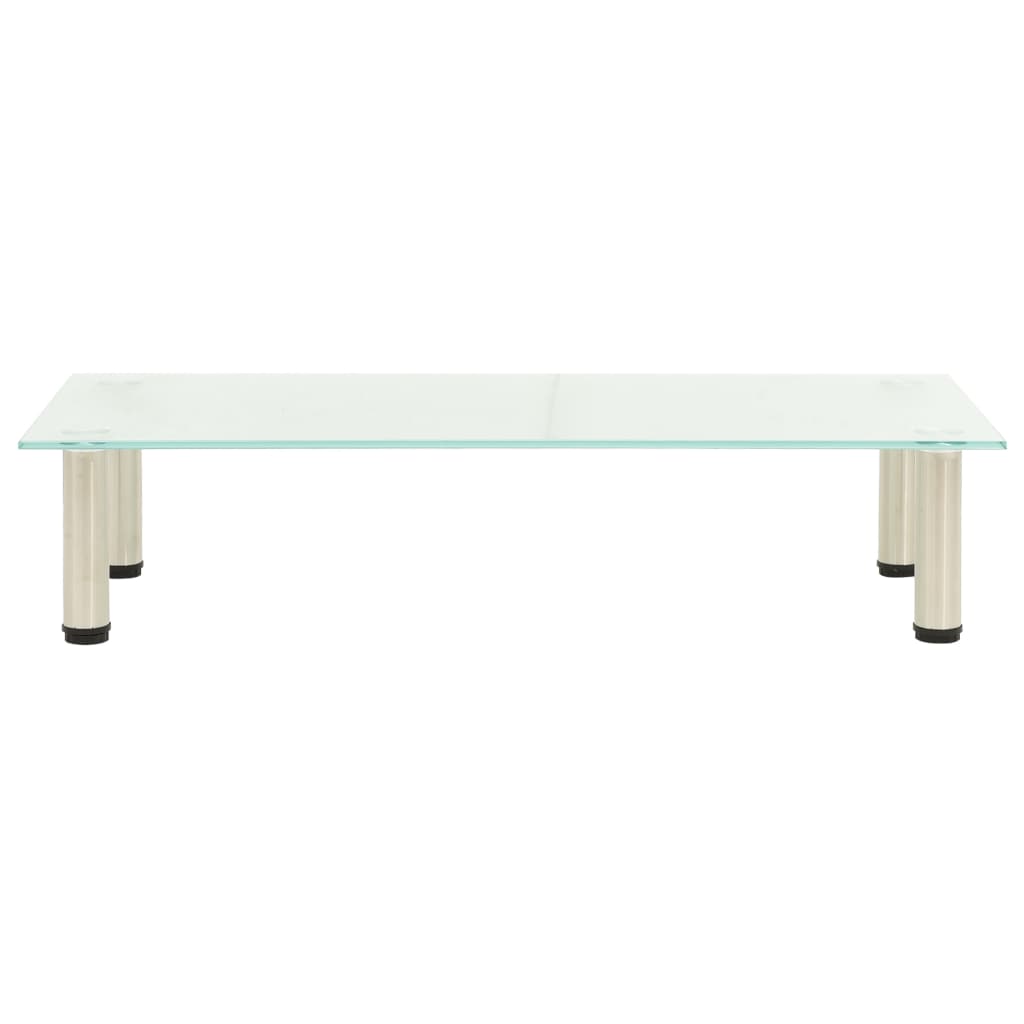 Βάση Τηλεόρασης Αμμοβολισμένη 80 x 35 x 17 εκ. από Ψημένο Γυαλί