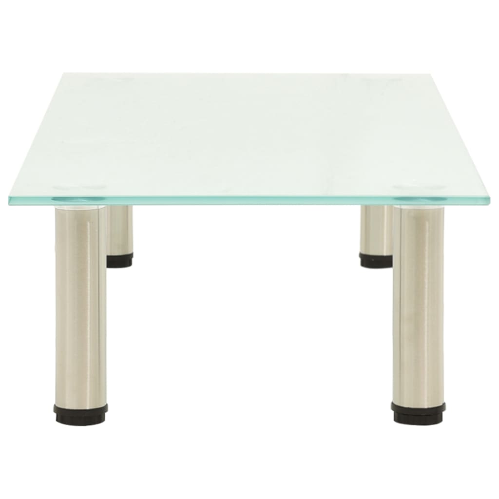 Βάση Τηλεόρασης Αμμοβολισμένη 80 x 35 x 17 εκ. από Ψημένο Γυαλί