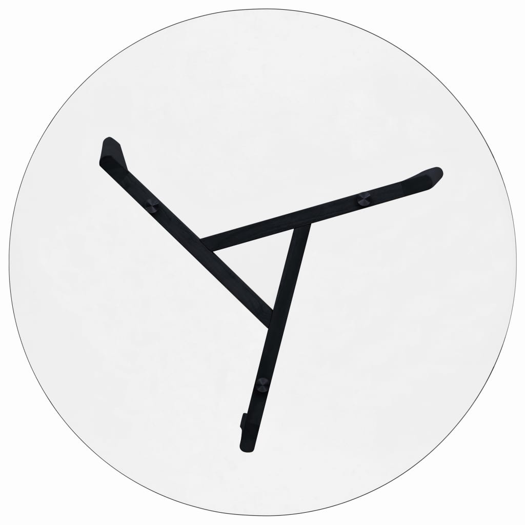 Τραπεζαρία Διάφανης 80 εκ. από Ψημένο Γυαλί