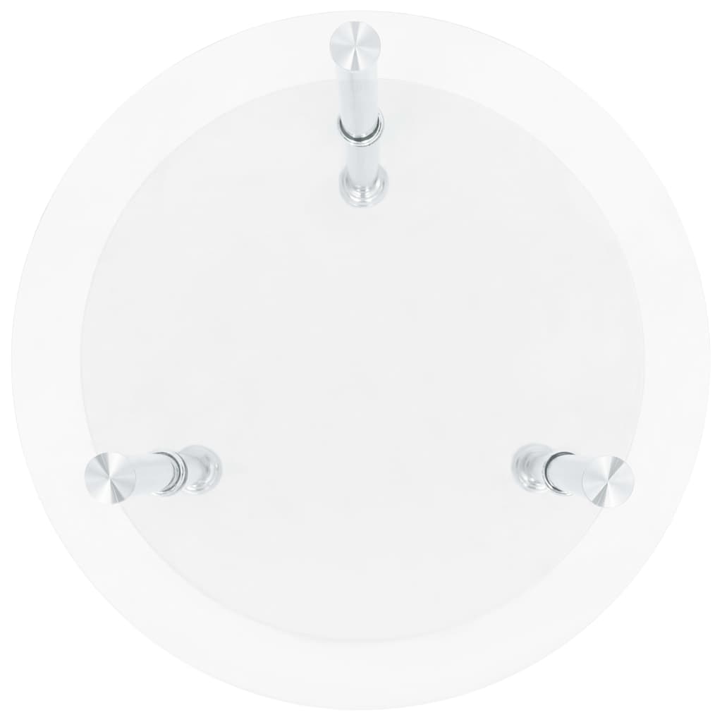 Τραπεζάκι Σαλονιού 2 Επιπέδων Διαφανές 38 εκ. Ψημ. Γυαλί