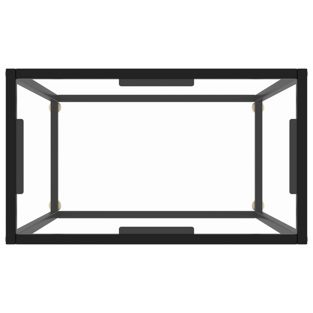 Τραπέζι Κονσόλα Διαφανές 60 x 35 x 75 εκ. από Ψημένο Γυαλί