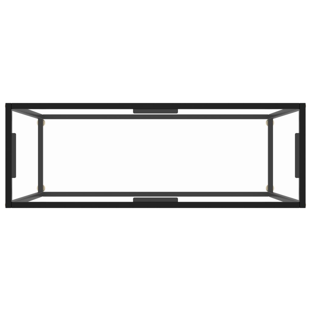 Τραπέζι Κονσόλα Διαφανές 100 x 35 x 75 εκ. από Ψημένο Γυαλί