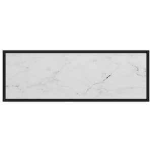 Τραπέζι Κονσόλα Λευκό 100 x 35 x 75 εκ. από Ψημένο Γυαλί