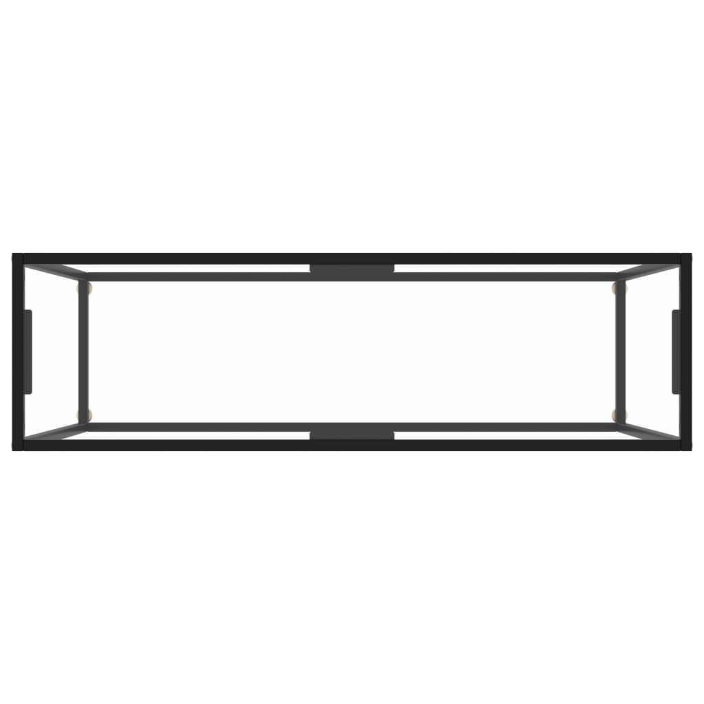 Τραπέζι Κονσόλα Διαφανές 120 x 35 x 75 εκ. από Ψημένο Γυαλί