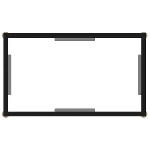 Τραπέζι Κονσόλα Διαφανές 60 x 35 x 75 εκ. από Ψημένο Γυαλί