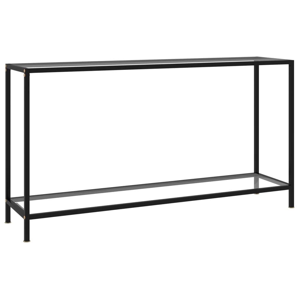 Τραπέζι Κονσόλα Διαφανές 140 x 35 x 75 εκ. από Ψημένο Γυαλί