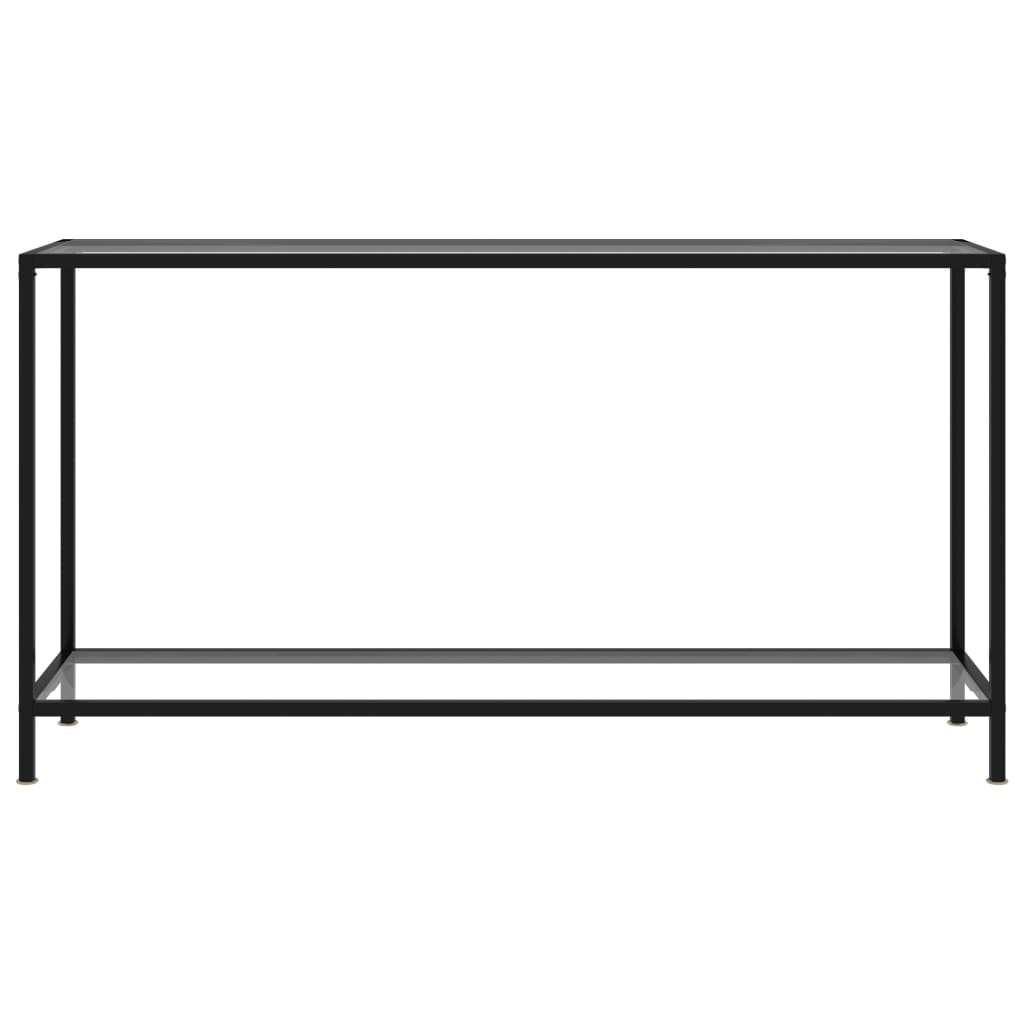 Τραπέζι Κονσόλα Διαφανές 140 x 35 x 75 εκ. από Ψημένο Γυαλί