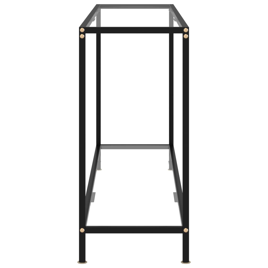 Τραπέζι Κονσόλα Διαφανές 160 x 35 x 75 εκ. από Ψημένο Γυαλί