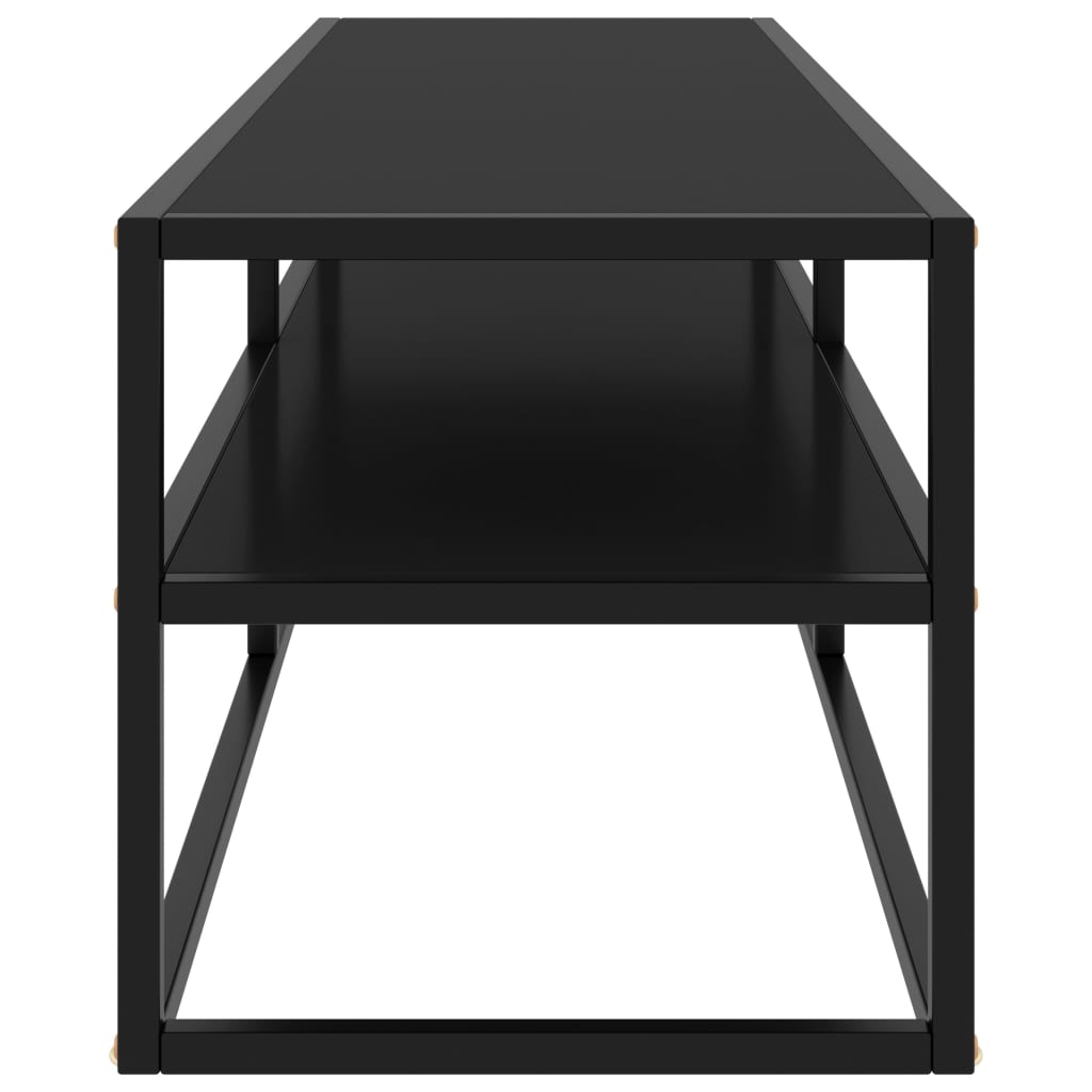 Έπιπλο Τηλεόρασης με Μαύρο Γυαλί 140 x 40 x 40 εκ.