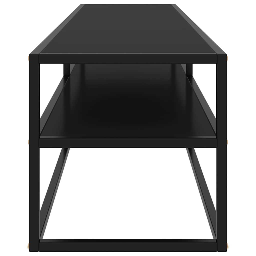 Έπιπλο Τηλεόρασης με Μαύρο Γυαλί 160 x 40 x 40 εκ.