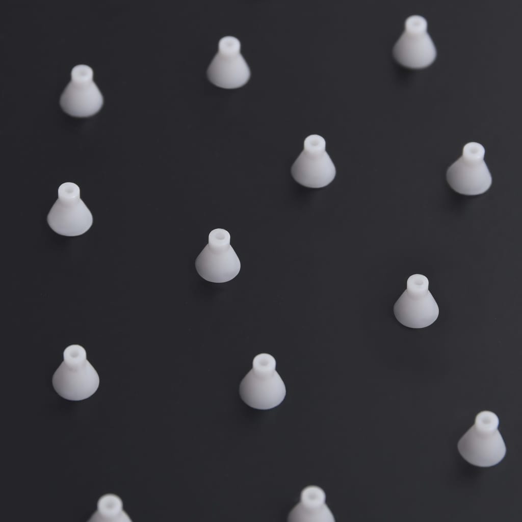 Κεφαλή Nτους Βροχή Τετράγωνη Μαύρη 20x20 εκ. Ανοξείδωτο Ατσάλι - PAKOBAZAAR