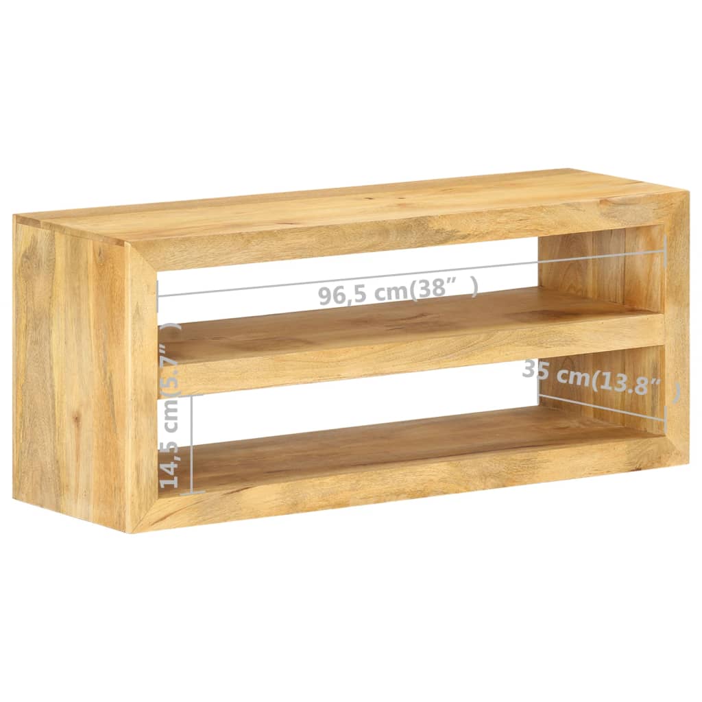 Έπιπλο Τηλεόρασης 107 x 35 x 45 εκ. από Μασίφ Ξύλο Μάνγκο