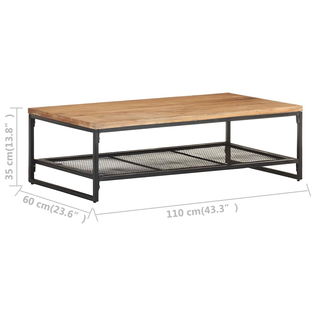 Τραπεζάκι Σαλονιού 110 x 60 x 35 εκ. από Μασίφ Ξύλο Ακακίας - Pakobazaar