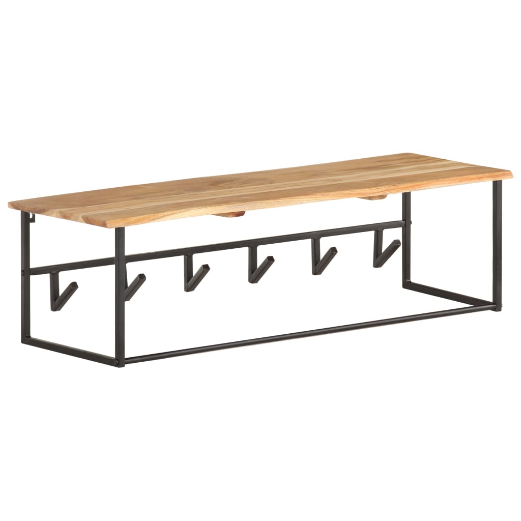 Κρεμάστρα Live Edge 100 x 34 x 38 εκ. από Μασίφ Ξύλο Ακακίας