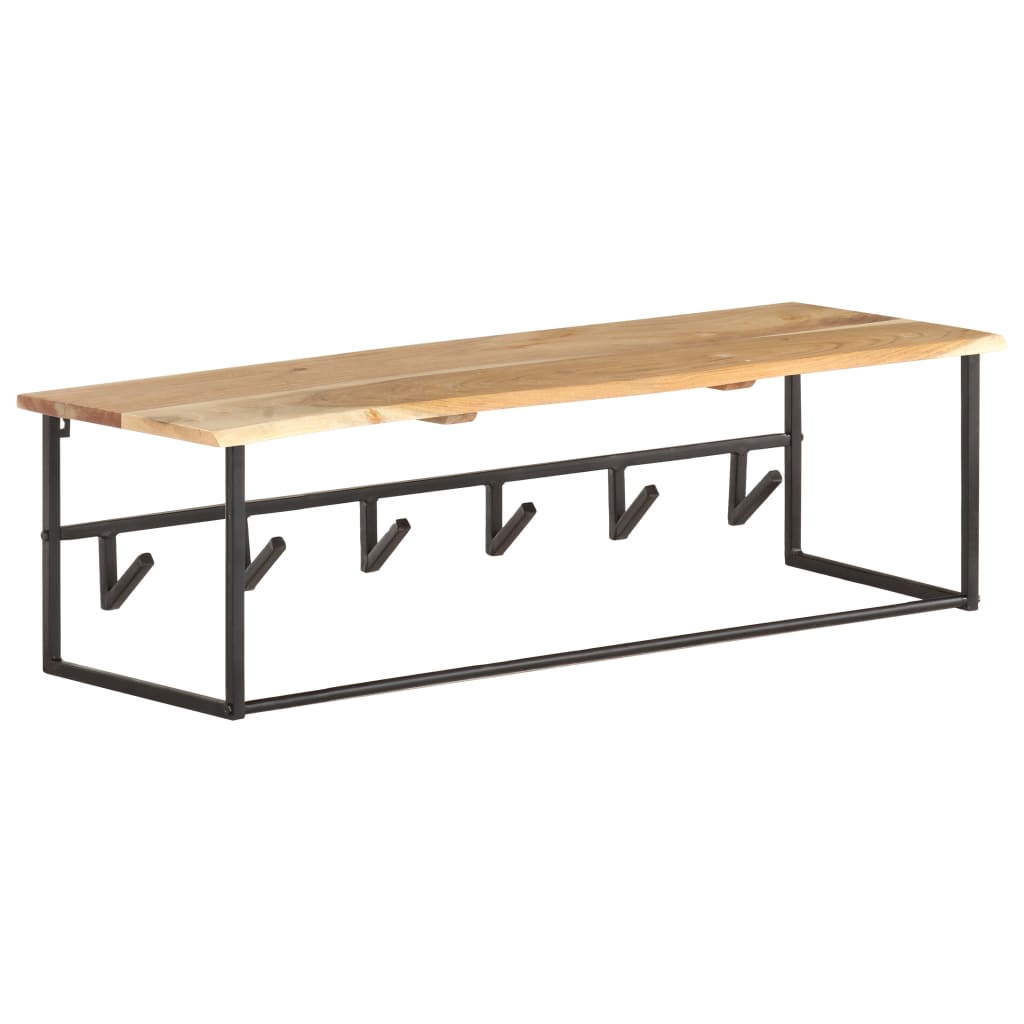 Κρεμάστρα Live Edge 100 x 34 x 38 εκ. από Μασίφ Ξύλο Ακακίας