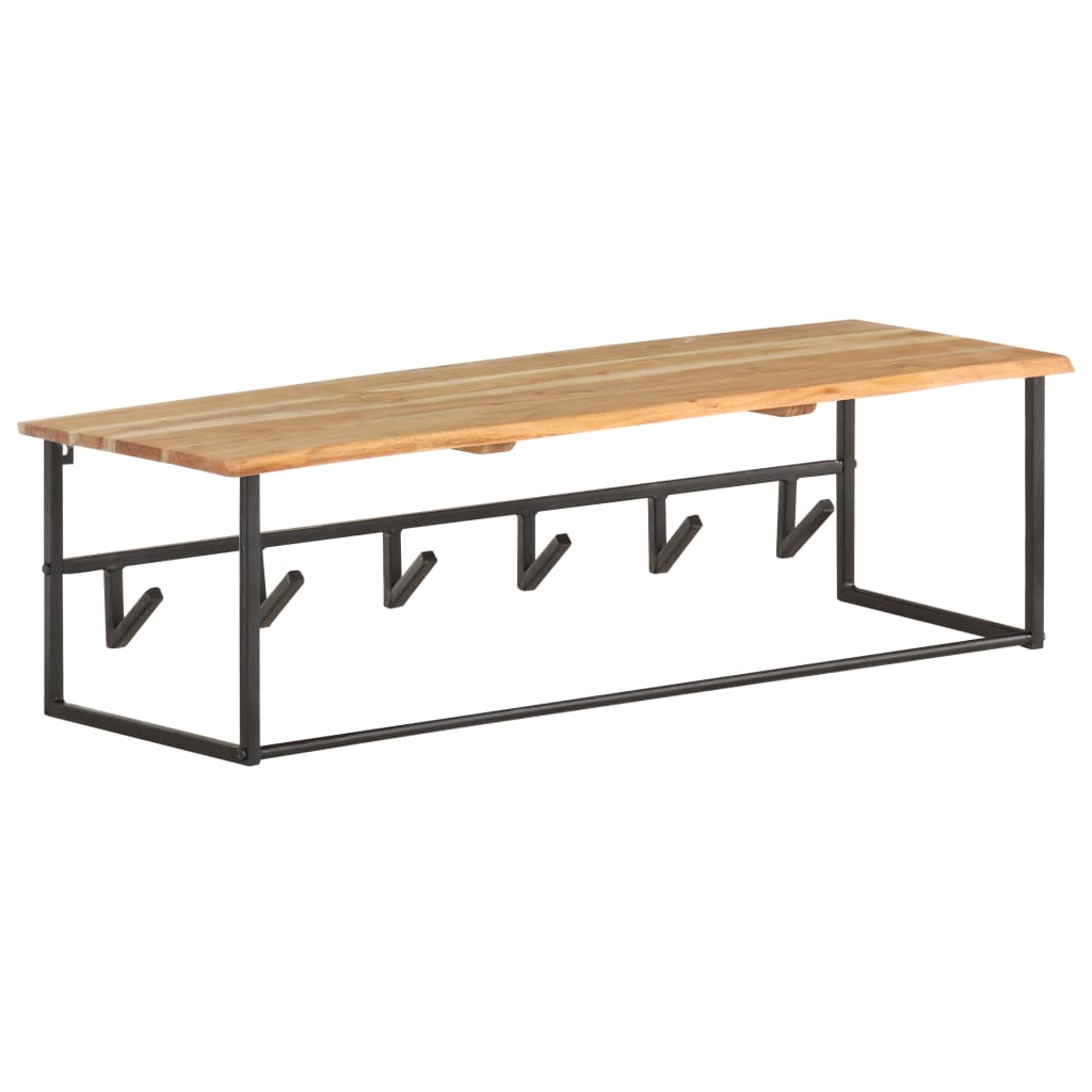 Κρεμάστρα Live Edge 100 x 34 x 38 εκ. από Μασίφ Ξύλο Ακακίας