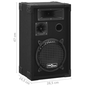 Ηχεία Επαγγελματικά Παθητικά Hifi 2 τεμ. Μαύρα 800 W - Pakobazaar