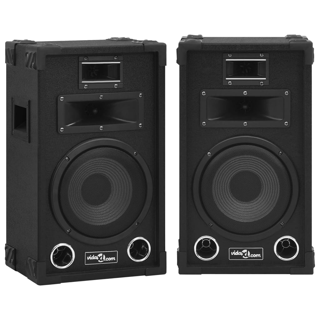 Ηχεία Επαγγελματικά Παθητικά Hifi 2 τεμ. Μαύρα 800 W - Pakobazaar
