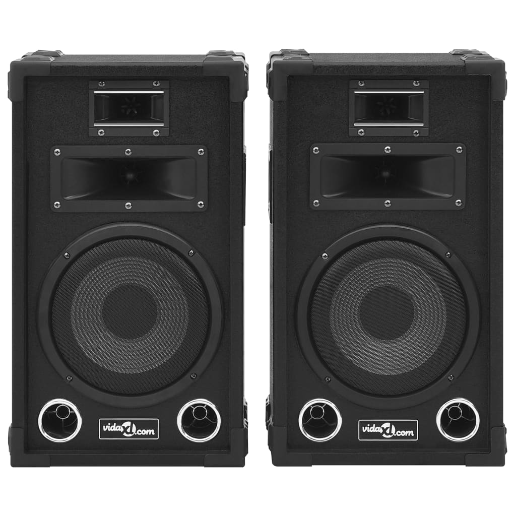 Ηχεία Επαγγελματικά Παθητικά Hifi 2 τεμ. Μαύρα 800 W - Pakobazaar