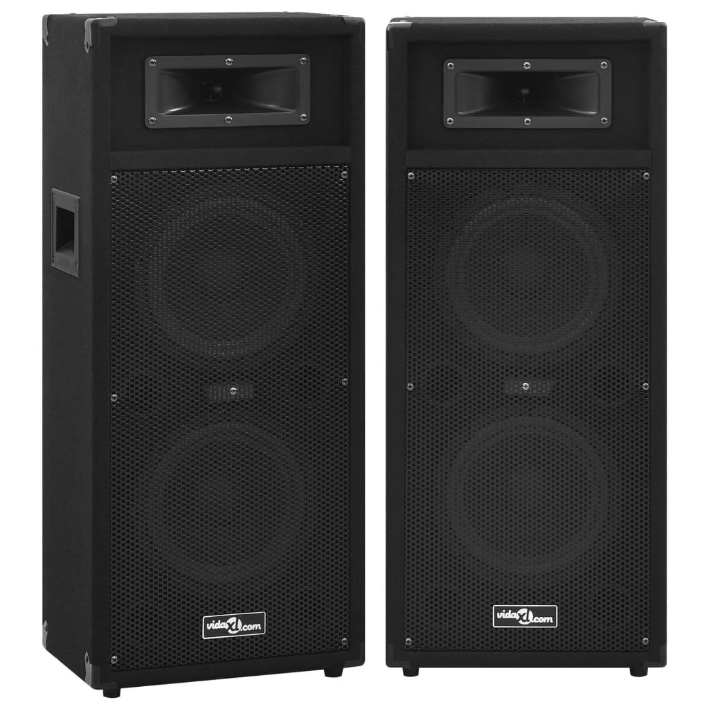 Ηχεία Επαγγελματικά Παθητικά Hifi 2 τεμ. Μαύρα 1000 W - Pakobazaar