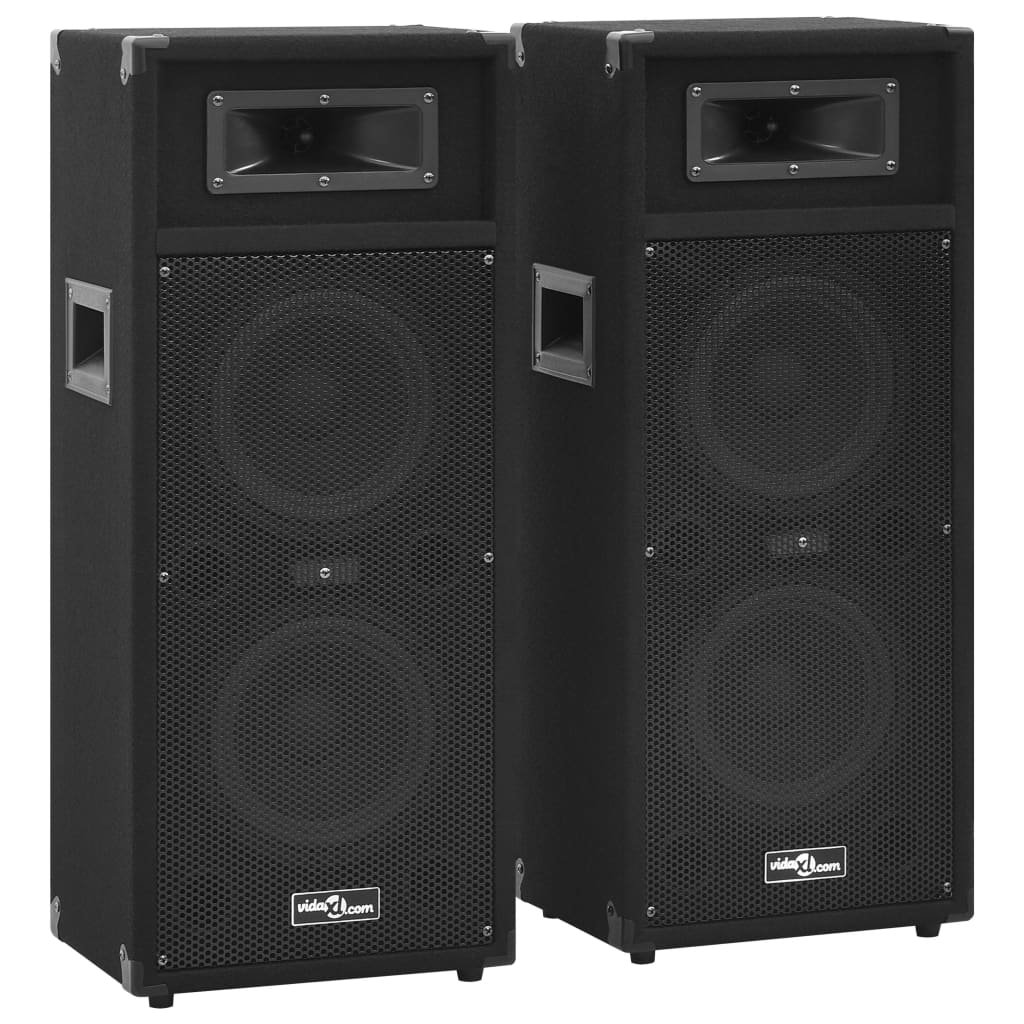 Ηχεία Επαγγελματικά Παθητικά Hifi 2 τεμ. Μαύρα 1000 W - Pakobazaar