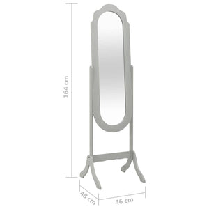 Καθρέφτης Επιδαπέδιος Γκρι 46 x 48 x 164 εκ. - Pakobazaar