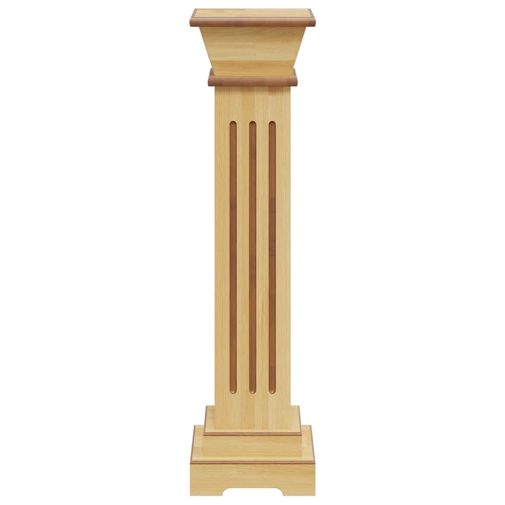 Ανθοστήλη Τετράγωνη Ανοιχτό Χρώμα Ξύλου 17 x 17 x 66 εκ από MDF