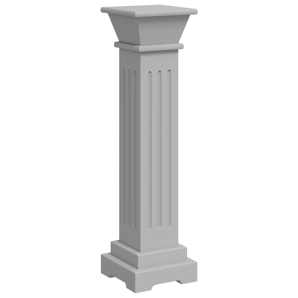 Ανθοστήλη Τετράγωνη Γκρι 17 x 17 x 66 εκ από MDF