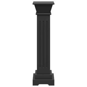 Ανθοστήλη Τετράγωνη Μαύρη 17 x 17 x 66 εκ από MDF
