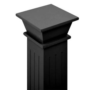Ανθοστήλη Τετράγωνη Μαύρη 17 x 17 x 66 εκ από MDF