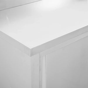 Ερμάρια Συρόμενες Πόρτες 2 τεμ. 200x50x(95-97) εκ. Ανοξ. Ατσάλι - Pakobazaar