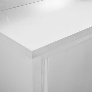 Ερμάρια Συρόμενες Πόρτες 2 τεμ. 240x50x(95-97) εκ. Ανοξ. Ατσάλι - PAKOBAZAAR