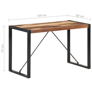 Τραπεζαρία 120x60x75 εκ. από Μασίφ Ξύλο