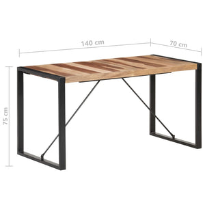 Τραπεζαρία 140 x 70 x 75 εκ. από Μασίφ Ξύλο