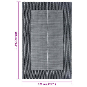 Χαλί εξωτερικού χώρου ARAKIL γκρι 120x180 cm PP - PAKOBAZAAR