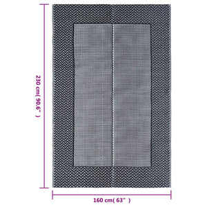 Χαλί εξωτερικού χώρου ARAKIL Γκρι 160x230 cm PP - PAKOBAZAAR
