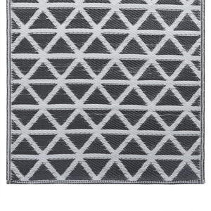 Χαλί εξωτερικού χώρου ARAKIL Μαύρο 120x180 cm PP - PAKOBAZAAR