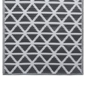 Χαλί εξωτερικού χώρου ARAKIL Μαύρο 160x230 cm PP - PAKOBAZAAR