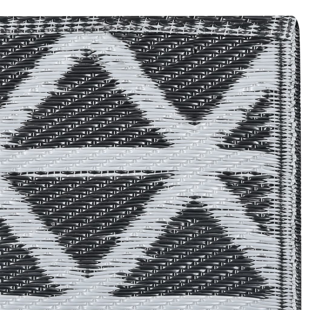 Χαλί εξωτερικού χώρου ARAKIL Μαύρο 190x290 cm PP - PAKOBAZAAR