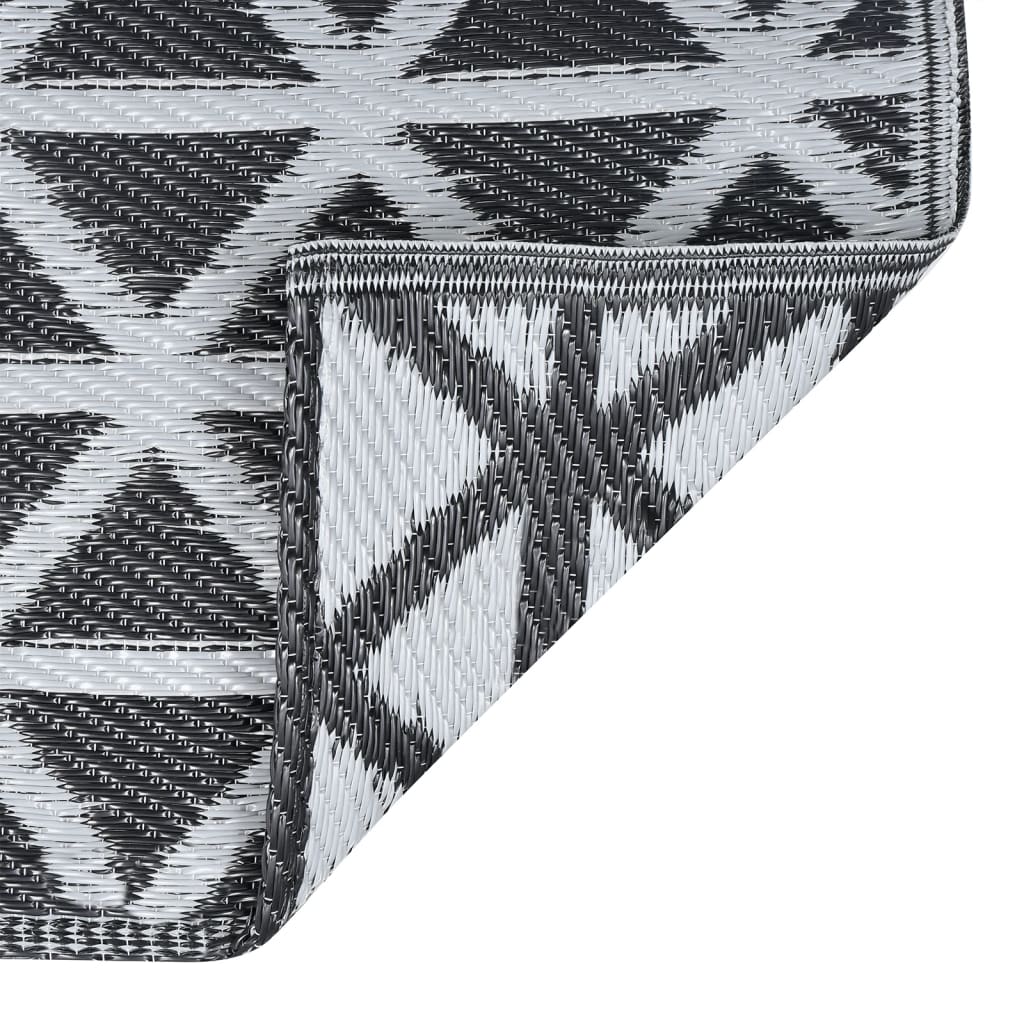 Χαλί εξωτερικού χώρου ARAKIL Μαύρο 190x290 cm PP - PAKOBAZAAR