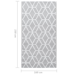 Χαλί εξωτερικού χώρου ARAKIL Γκρι 160x230 cm PP - PAKOBAZAAR