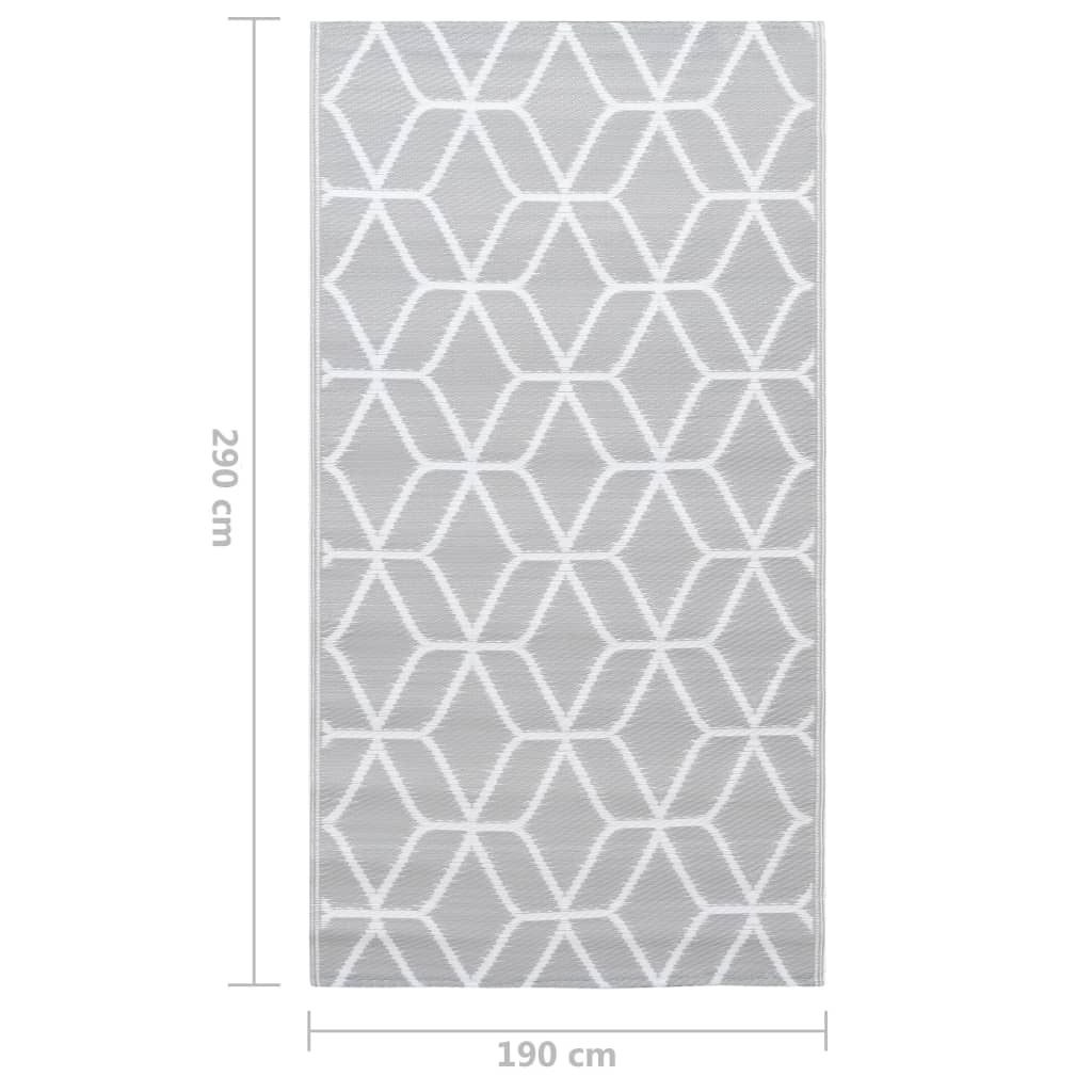 Χαλί εξωτερικού χώρου ARAKIL γκρι 190x290 cm PP - PAKOBAZAAR
