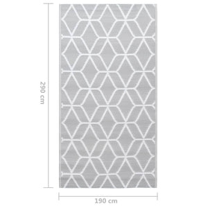Χαλί εξωτερικού χώρου ARAKIL γκρι 190x290 cm PP - PAKOBAZAAR